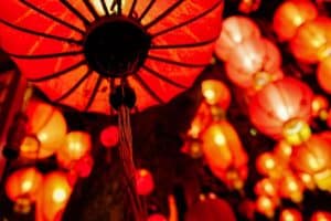 Chinese lanterns for the new year